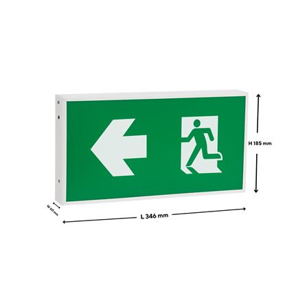 ไฟทางออกฉุกเฉิน ลูกศรเลี้ยว 2 ด้าน แบบกล่อง SUNNYSNEX6-10LED/D-SD003_3