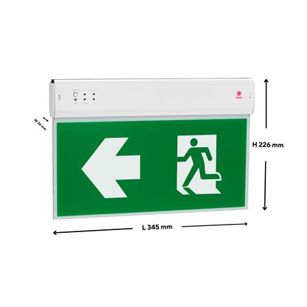 ไฟทางออกฉุกเฉิน ลูกศรเลี้ยว 2 ด้าน แบบสลิม ติดลอยใต้ฝ้า SUNNY SNSL6-10LED/DC-SD003_2