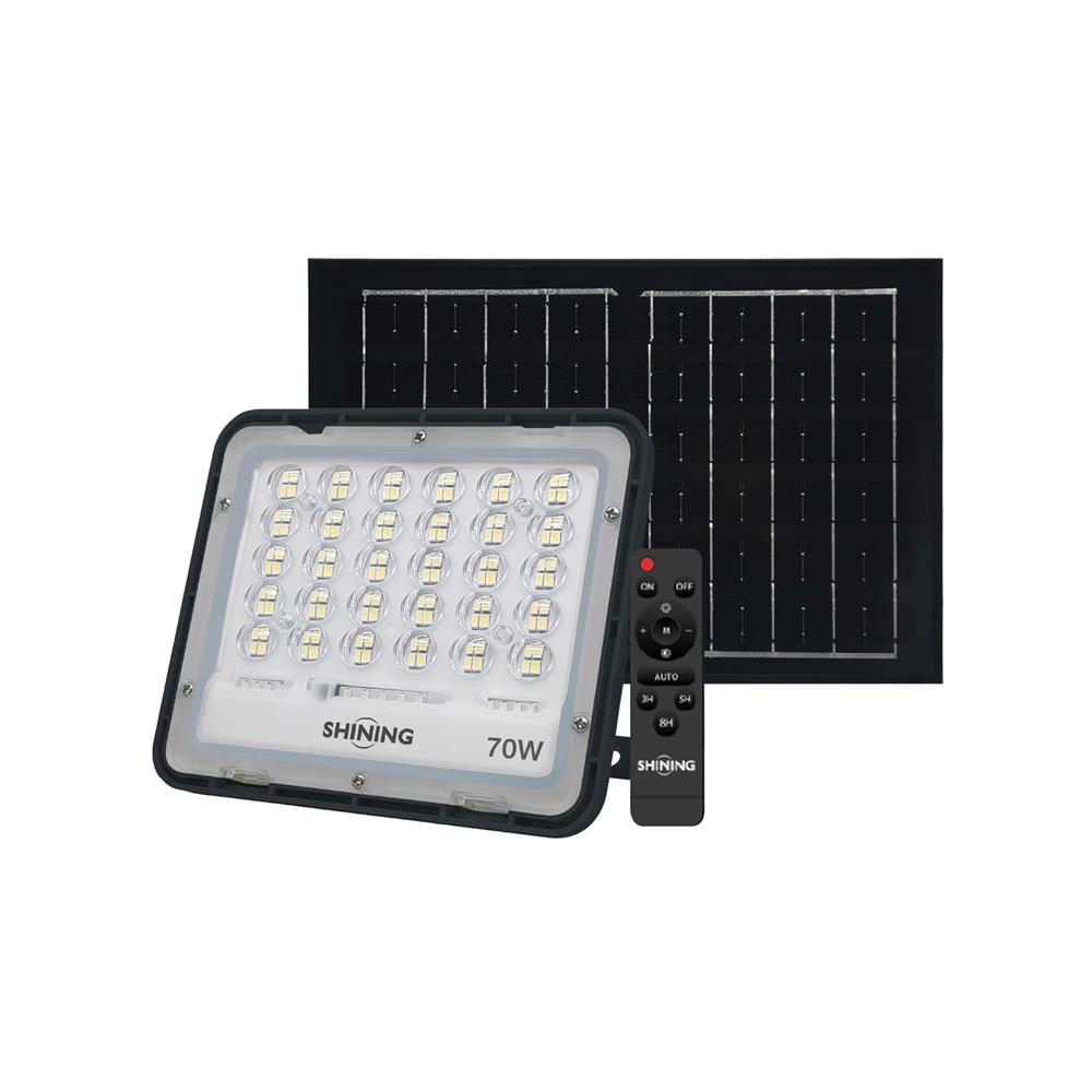 สปอทไลท์ SOLAR SHINING GALAXY 70 วัตต์ WARM WHITE สีดำ