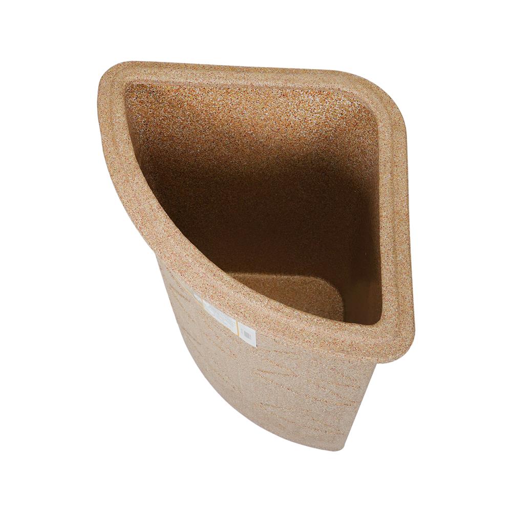 ถังเก็บน้ำเข้ามุมพร้อมฝา DEXZON 100 ลิตร สีแซนด์สโตน