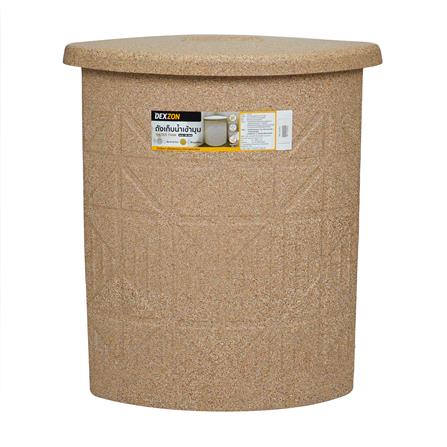 ถังเก็บน้ำเข้ามุมพร้อมฝา DEXZON 100 ลิตร สีแซนด์สโตน_0