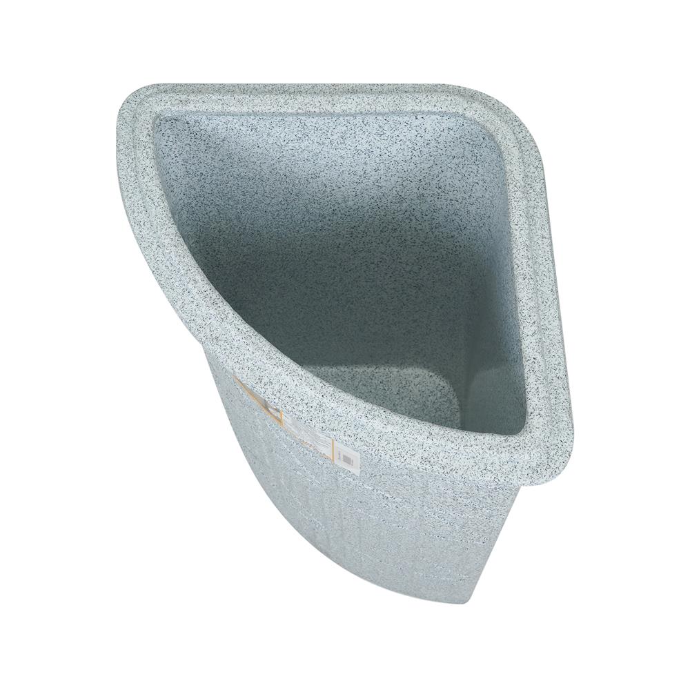 ถังเก็บน้ำเข้ามุมพร้อมฝา DEXZON 100 ลิตร สีเทา