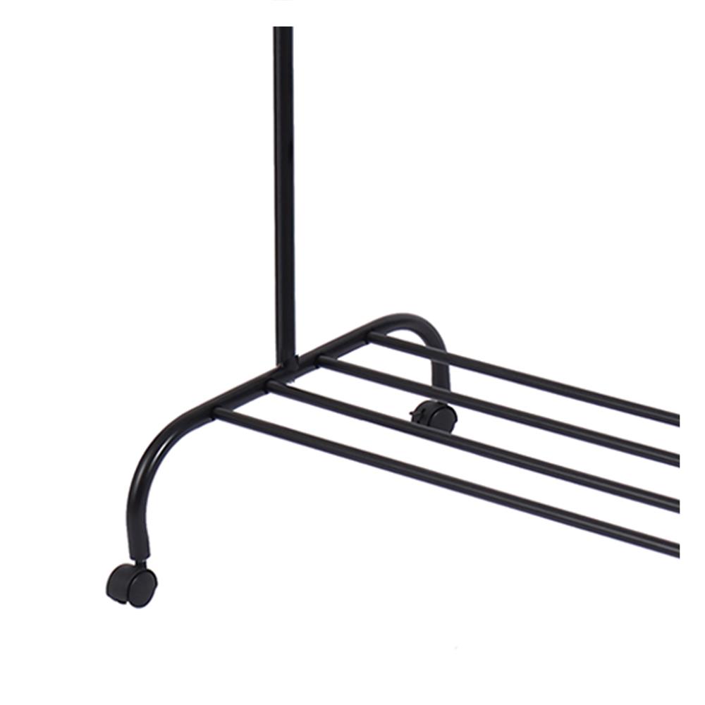 ราวแขวนผ้าบาร์เดี่ยวปรับระดับ PLIM GRACE 111x50x175 ซม. สีดำ