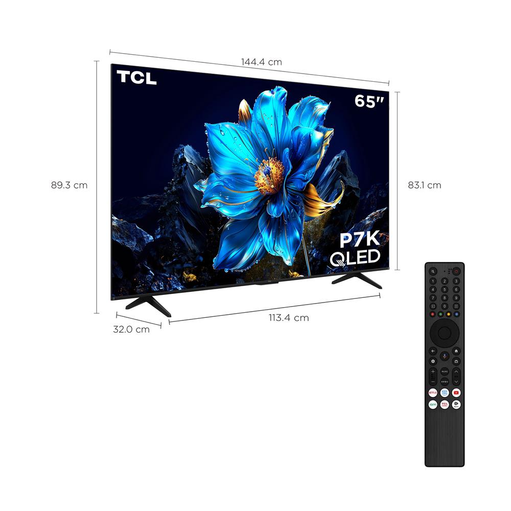 ทีวี คิวแอลอีดี 65 นิ้ว TCL (4K, QLED, GOOGLE TV) 65P7K