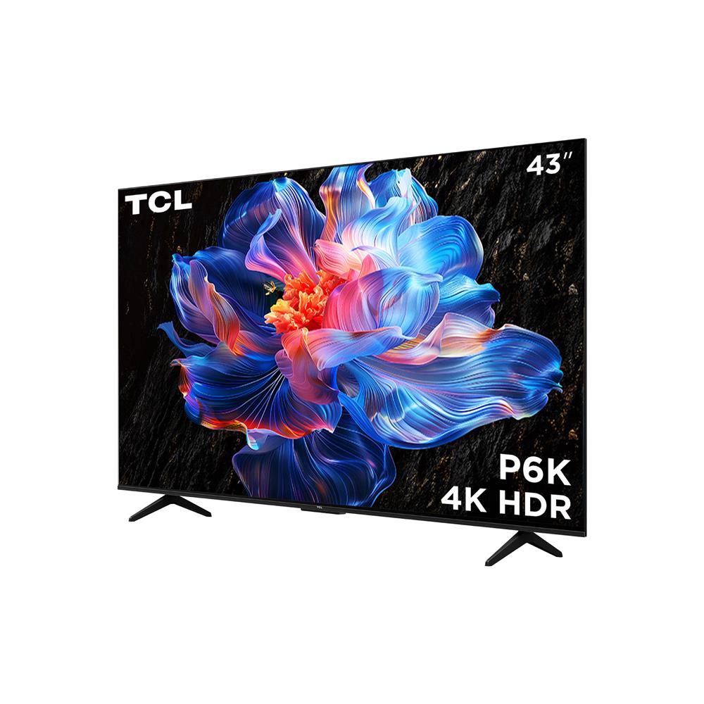 ทีวี แอลอีดี 43 นิ้ว TCL (4K, LED, GOOGLE TV) 43P6K