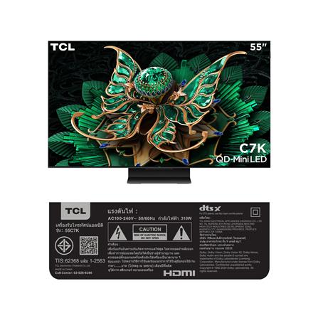 ทีวีคิวดี มินิแอลอีดี 55 นิ้ว TCL (4K, QD-MINI LED, GOOGLE TV) 55C7K_18