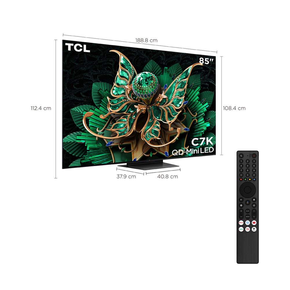 ทีวีคิวดี มินิแอลอีดี 85 นิ้ว TCL (4K, QD-MINI LED, GOOGLE TV) 85C7K