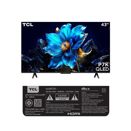 ทีวี คิวแอลอีดี 43 นิ้ว TCL (4K, QLED, GOOGLE TV) 43P7K_14