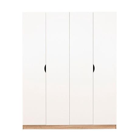 ตู้เสื้อผ้า 4 บานเปิด KONCEPT HAVIN 19227594 160 ซม. สีโซลิดโอ๊ค/ขาว_0