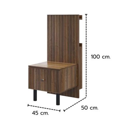 โต๊ะข้างเตียง KONCEPT KUMAMOTO 19237092 45 ซม. สีไม้เข้ม_4