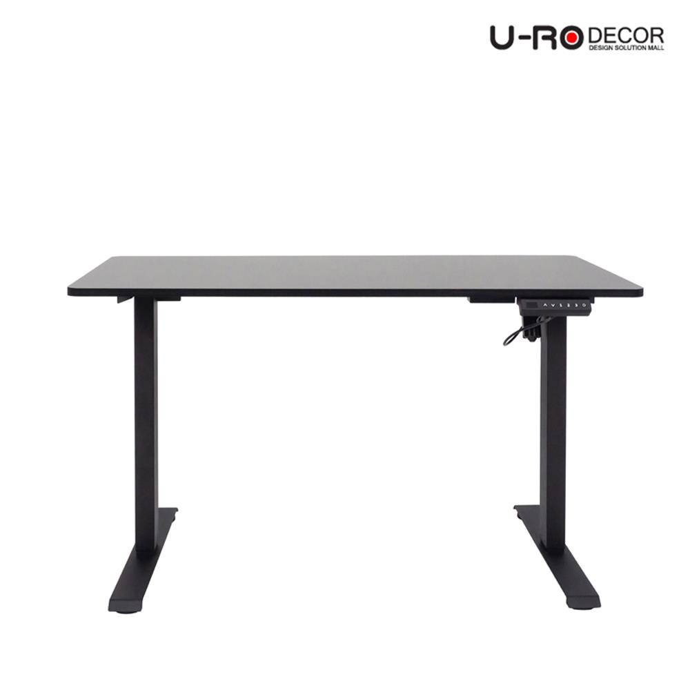 โต๊ะปรับระดับไฟฟ้า U-RODECOR NIKKO 120 ซม. สีดำ
