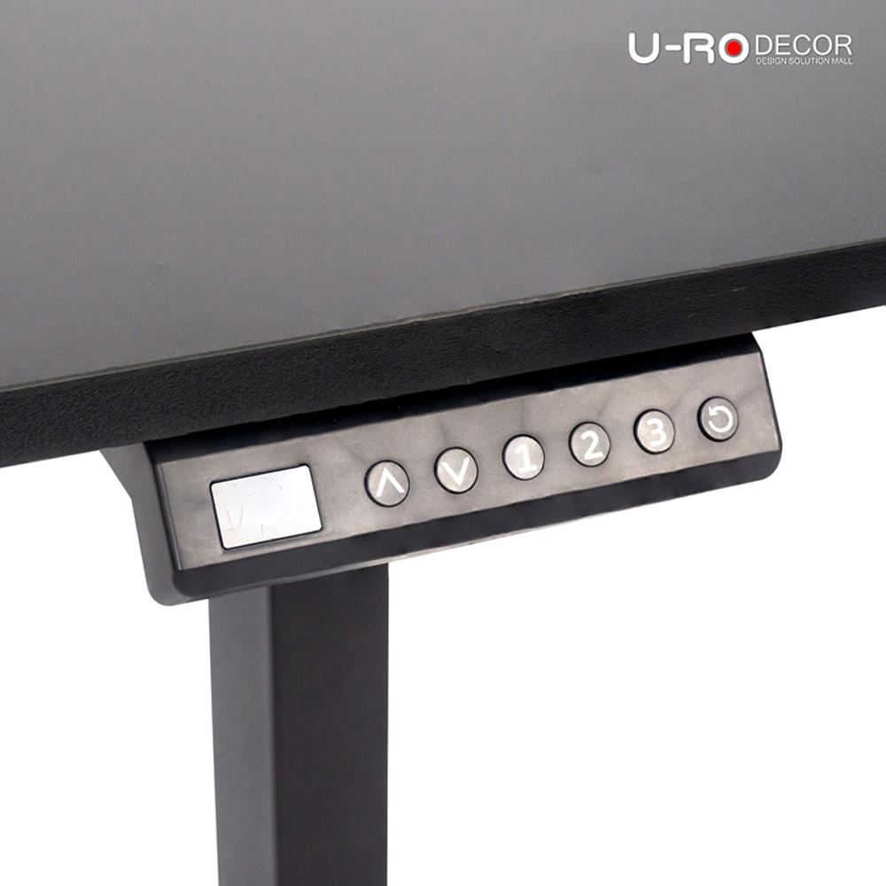 โต๊ะปรับระดับไฟฟ้า U-RODECOR NIKKO 120 ซม. สีดำ