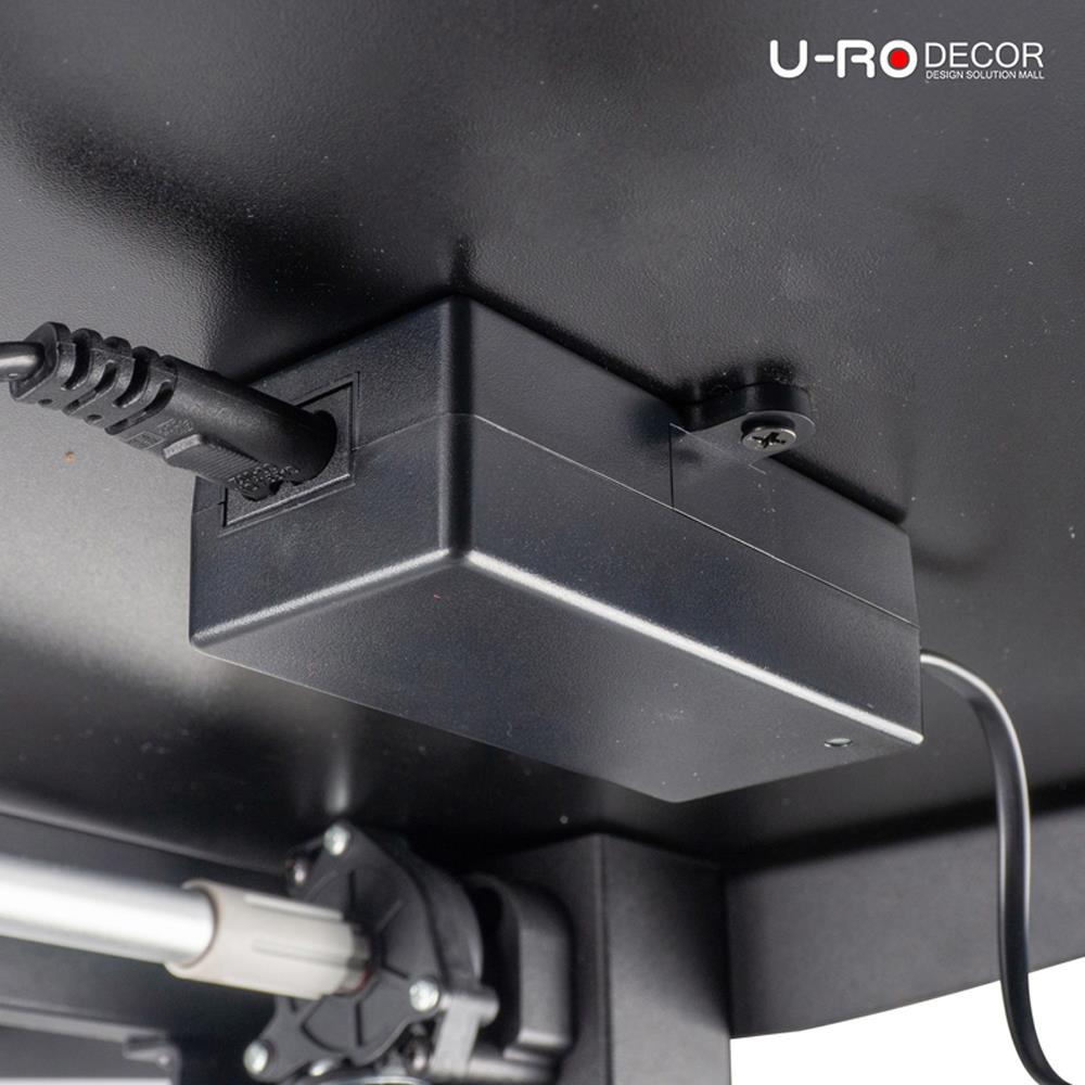 โต๊ะปรับระดับไฟฟ้า U-RODECOR NIKKO 120 ซม. สีดำ