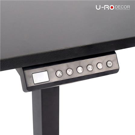 โต๊ะปรับระดับไฟฟ้า U-RODECOR NIKKO 120 ซม. สีดำ_5