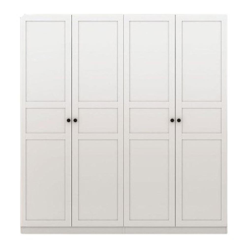 ตู้เสื้อผ้า 4 บานเปิด KONCEPT BLOX 59056702 200 ซม. สีขาว