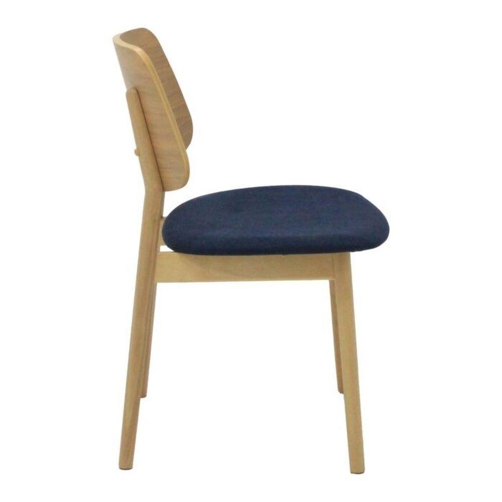 เก้าอี้ทานข้าว SB FURNITURE TUMO 19233740 สีเมเปิ้ล/น้ำเงินเข้ม