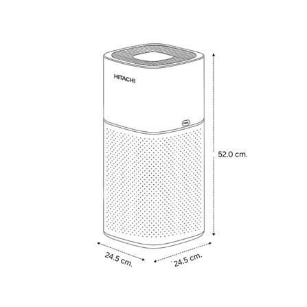 เครื่องฟอกอากาศ HITACHI EP-TZ50WO 48ตารางเมตร_7