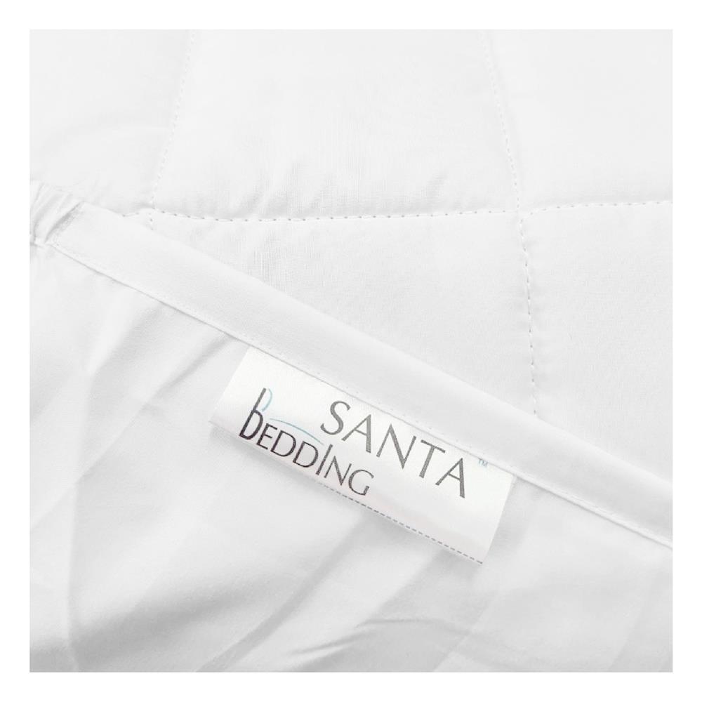 ผ้ารองกันเปื้อน รัดมุมเต็มตัว 5 ฟุต SANTA BEDDING สีขาว