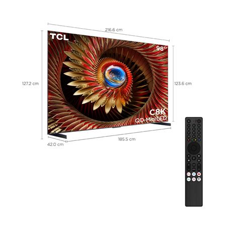 ทีวีคิวดี มินิแอลอีดี 98 นิ้ว TCL (4K, QD MINI-LED, GOOGLE TV) 98C8K_12