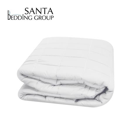 ผ้ารองกันเปื้อน รัดมุมยางยืด 3.5 ฟุต SANTA BEDDING สีขาว_0