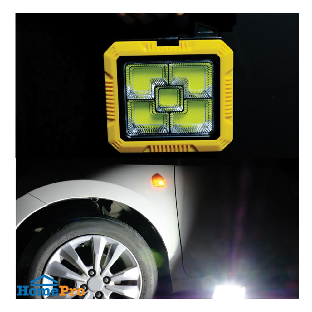 สปอตไลท์ SOLAR SHINING FT-SED-FLT-063 50 วัตต์ DAYLIGHT สีเหลือง/ดำ