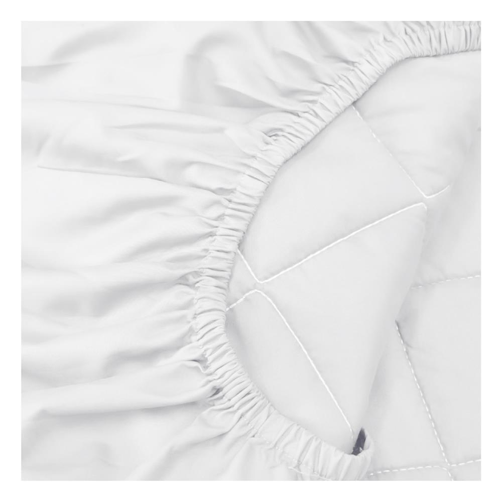 ผ้ารองกันเปื้อน รัดมุมเต็มตัว 3.5 ฟุต SANTA BEDDING สีขาว