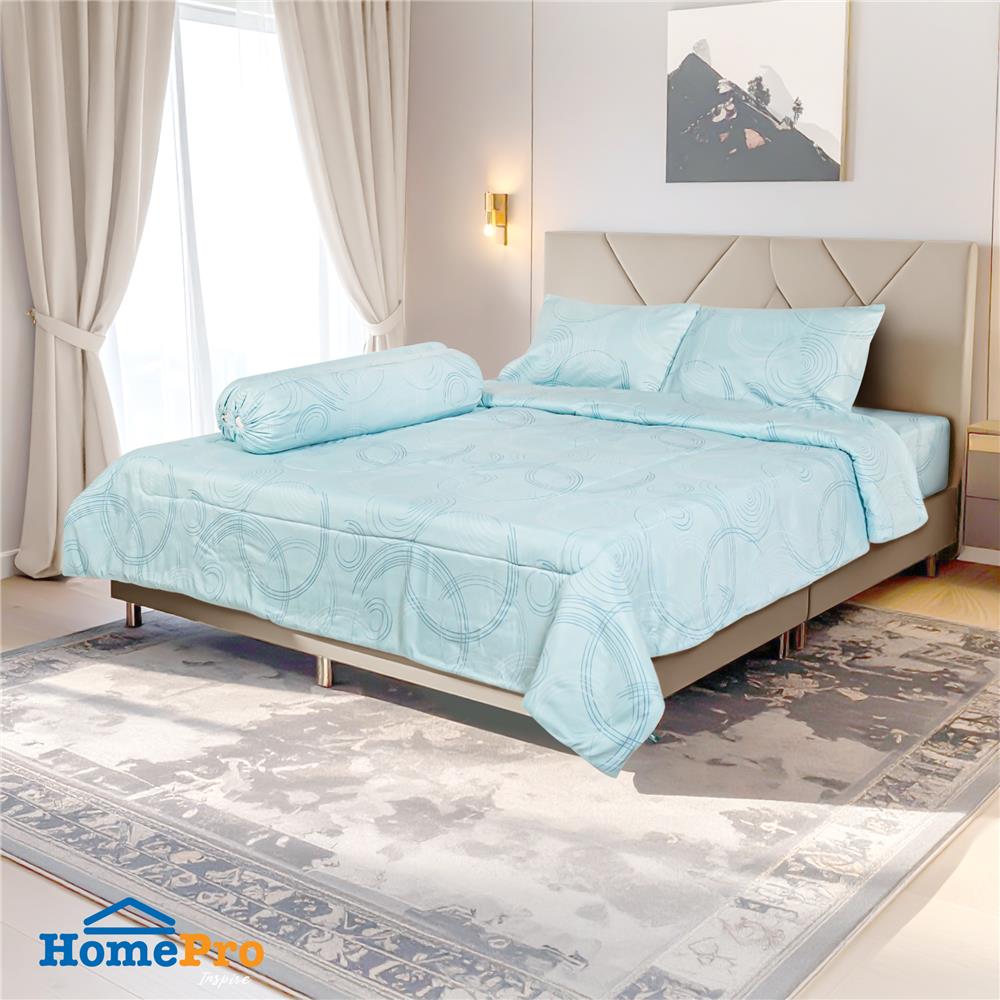 ชุดผ้าปูที่นอน 6 ฟุต (ชุด 6 ชิ้น) ME LIVING ORLANDO สี BLUE_1