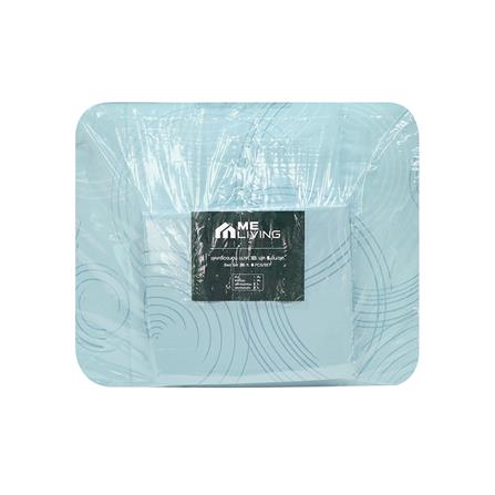 ชุดผ้าปูที่นอน 6 ฟุต (ชุด 6 ชิ้น) ME LIVING ORLANDO สี BLUE_3