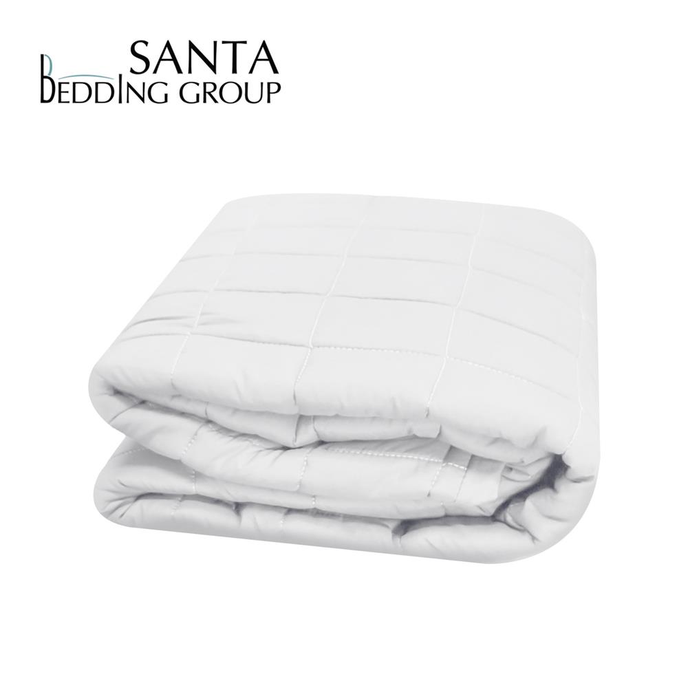 ผ้ารองกันเปื้อน รัดมุมยางยืด 5 ฟุต SANTA BEDDING สีขาว