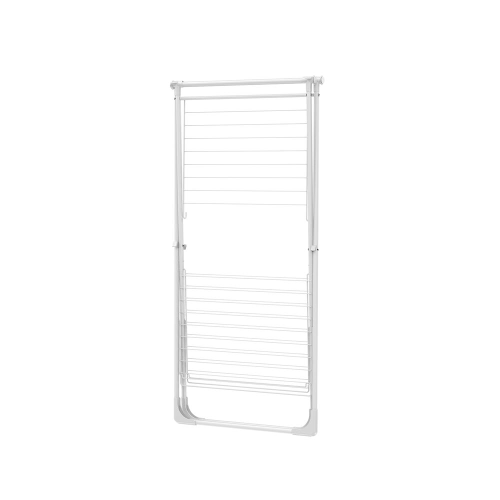 ราวพาดผ้า 2 ชั้นพับได้ PLIM ALBA 120x106x125ซม. สีขาว