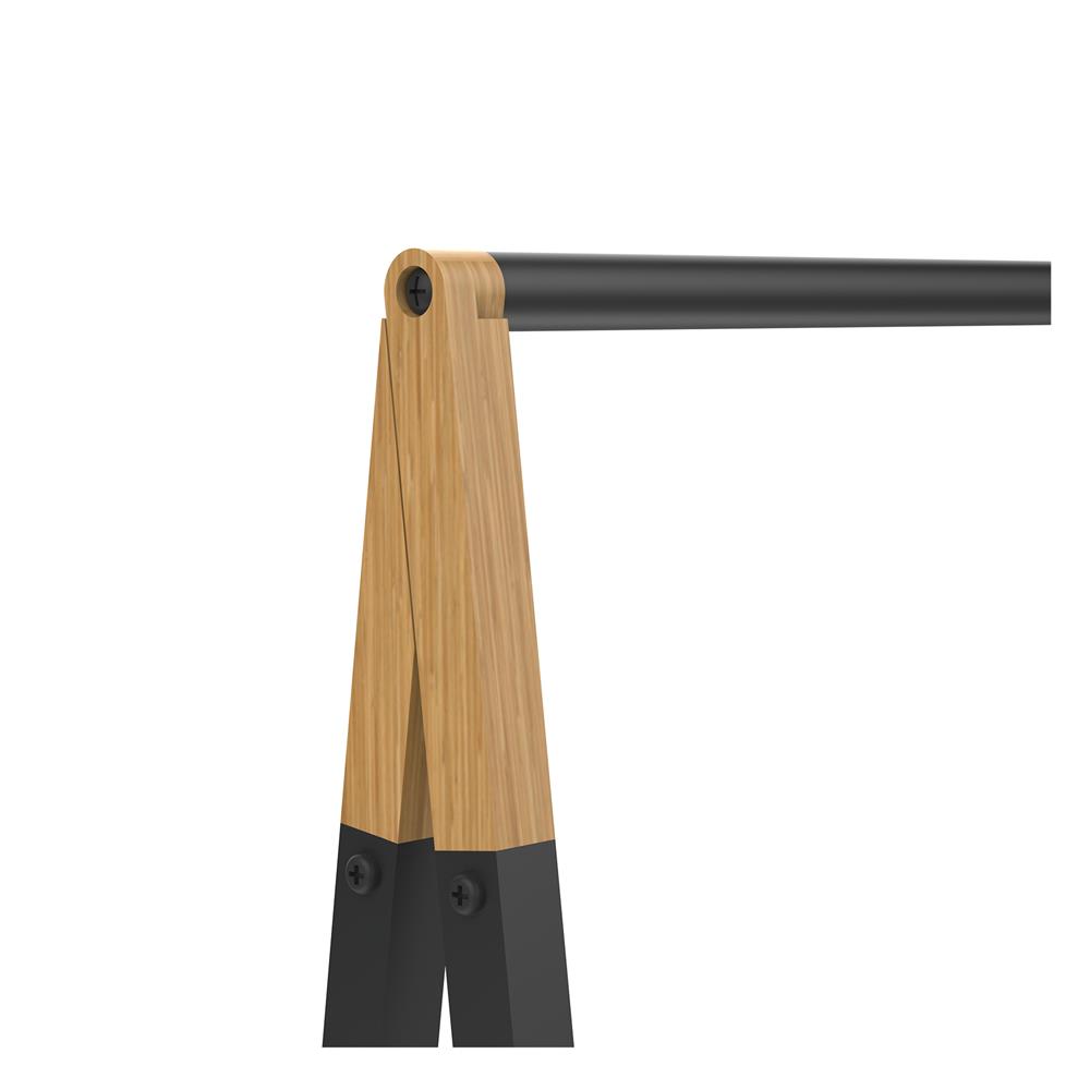 ราวแขวนผ้าและชั้นวางของ 2 ชั้น PLIM NAMI 69 ซม. สีดำ