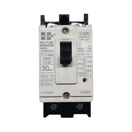 เซอร์กิตเบรกเกอร์ 2 โพล 1 เฟส HI-TEK  HT32-CP 30 แอมป์_0