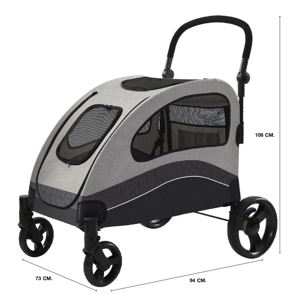 รถเข็นสัตว์เลี้ยง DPETT COZY สีเทา