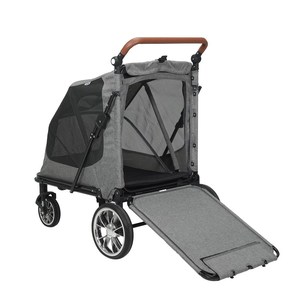 รถเข็นสัตว์เลี้ยง DPETT JERKY สีเทา