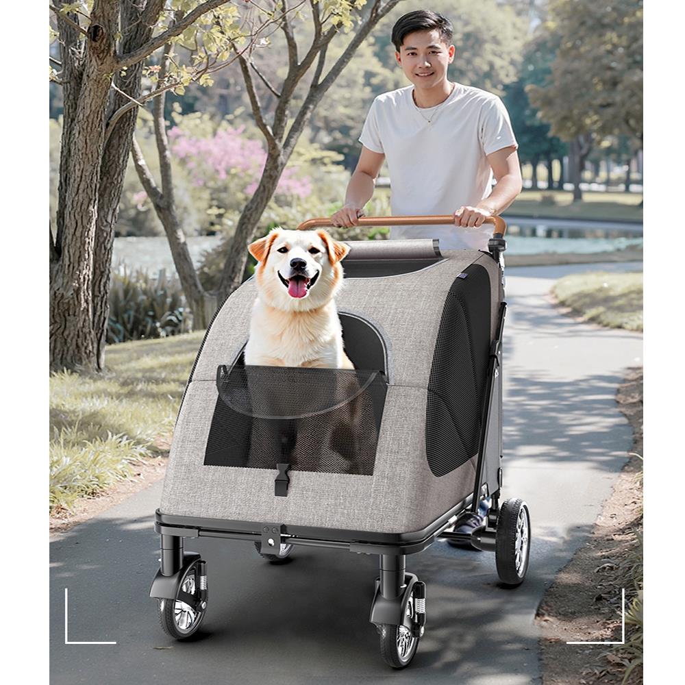 รถเข็นสัตว์เลี้ยง DPETT JERKY สีเทา