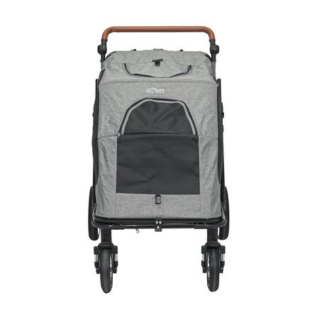 รถเข็นสัตว์เลี้ยง DPETT JERKY สีเทา_2