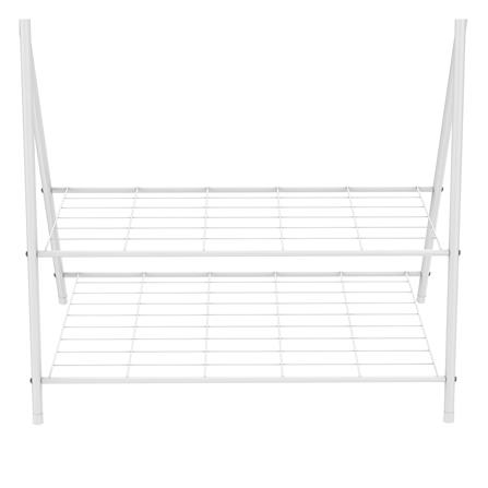 ราวแขวนผ้าขาไขว้พร้อมชั้นวางของ 2 ชั้น 82 ซม. PLIM LINE สีขาว_2