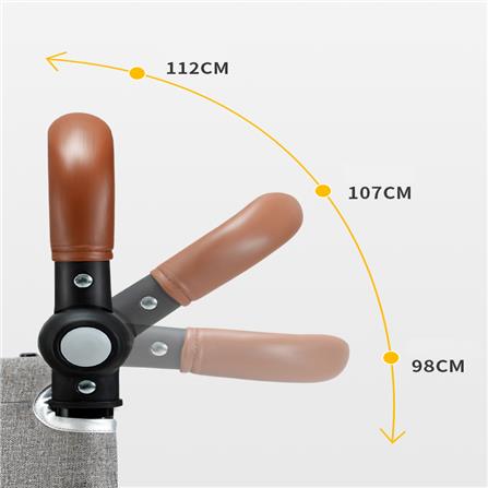 รถเข็นสัตว์เลี้ยง DPETT TORY1 สีเทา_1