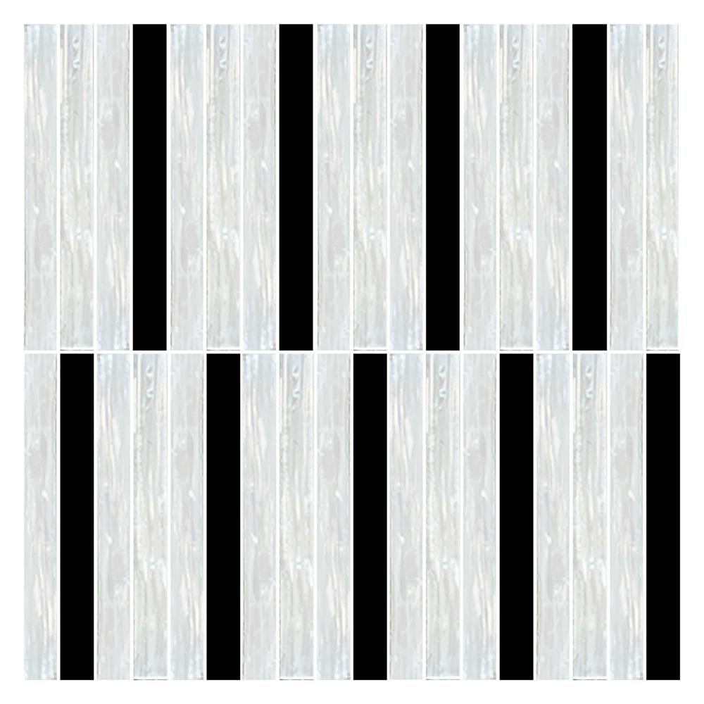 โมเสคแก้ว 30X30 ซม. GLASCERA คลาสสิค แบล็คไวท์