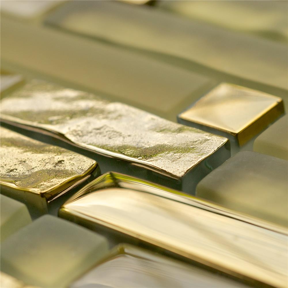 โมเสคแก้ว 30x30 ซม. GLASCERA ซูพรีม โกลด์