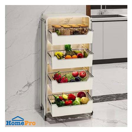 ชั้นวางของ 4 ชั้น มีล้อ KECH RITZY 43.2x30x108 ซม._4