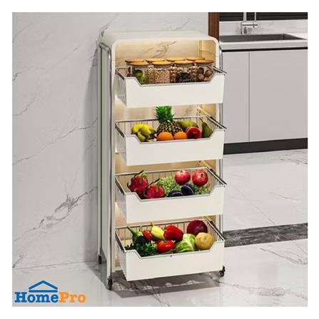 ชั้นวางของ 4 ชั้น มีล้อ KECH RITZY 53.2x30x108 ซม._5