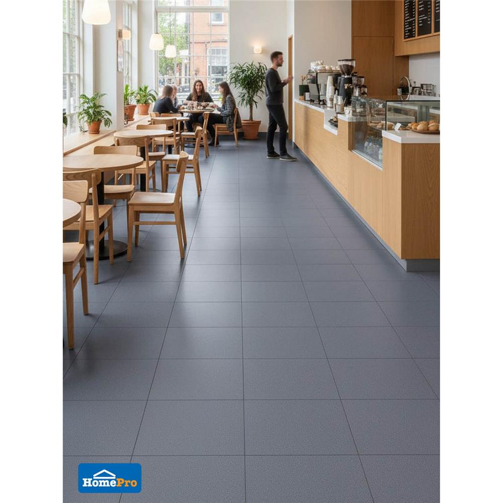 กระเบื้องพื้น 60x60 ซม. TARA ไลน์เนอร์ ลาวา เทาเข้ม A 1.44 ตร.ม.