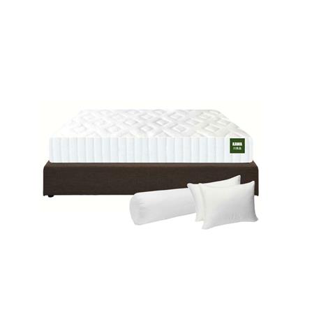 ที่นอน 6 ฟุต KAWA OITA SHI พร้อมฐานเตียง JUNKO สีน้ำตาล_0