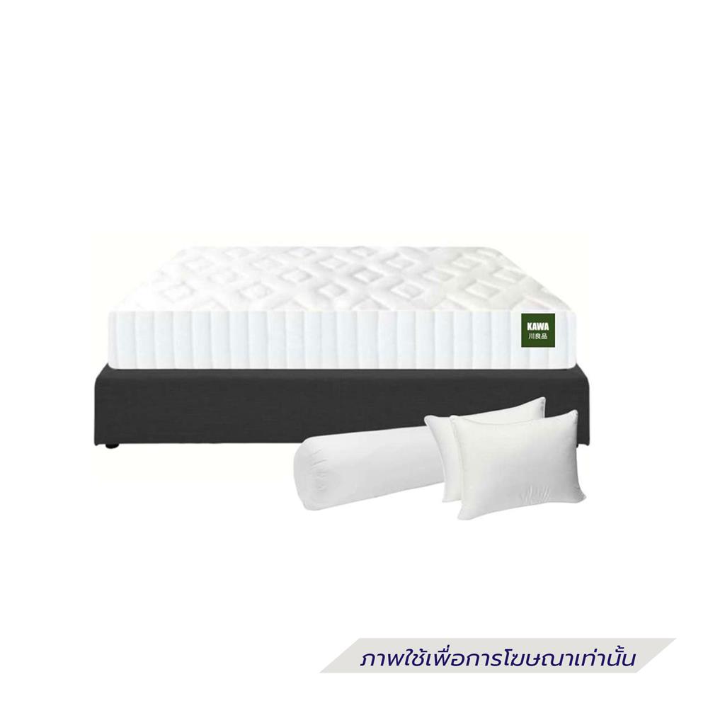 ที่นอน 3.5 ฟุต KAWA OITA SHI พร้อมฐานเตียง JUNKO สีดำ