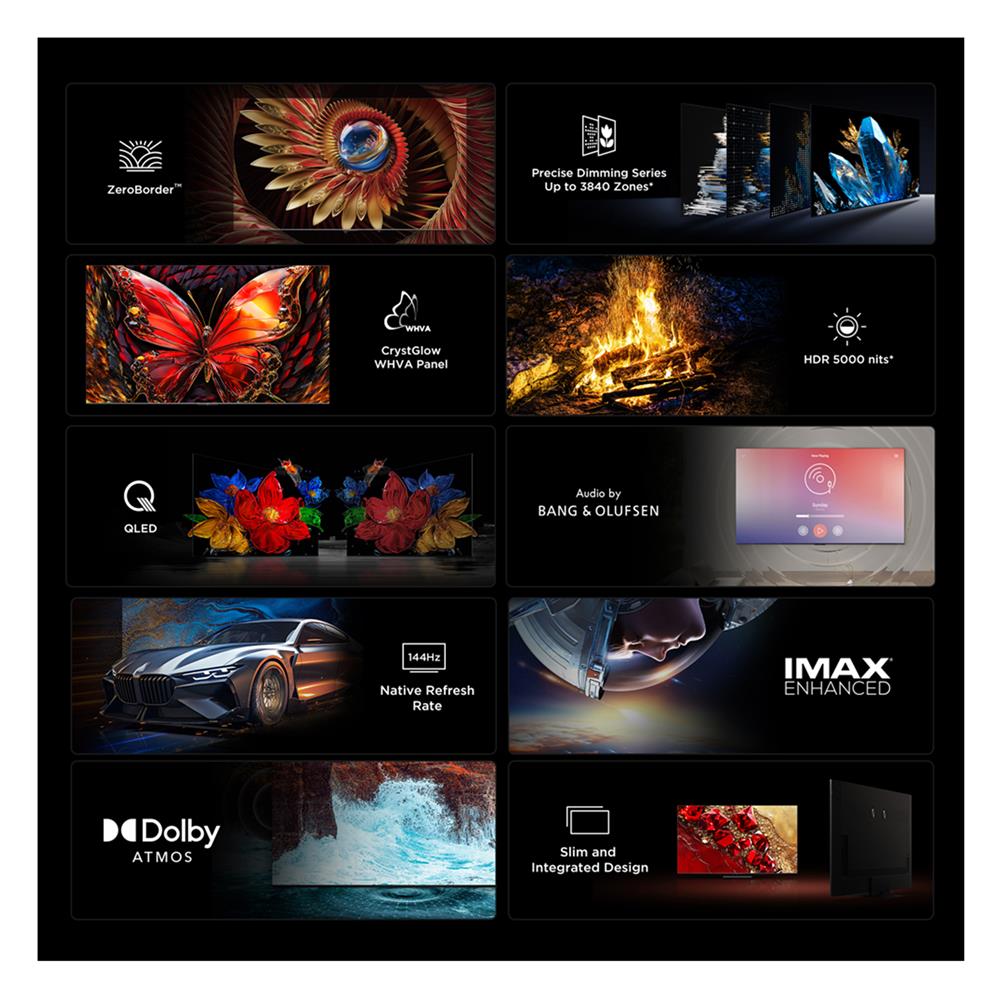 ทีวีคิวดี มินิแอลอีดี 75 นิ้ว TCL (4K, QD MINI-LED, GOOGLE TV) 75C8K