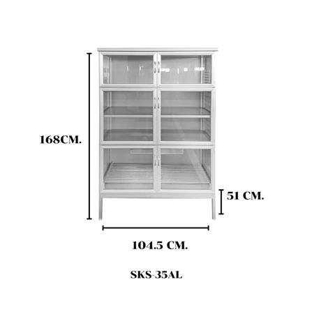 ตู้อเนกประสงค์ SANKI SKS-35AL สีเงิน_3