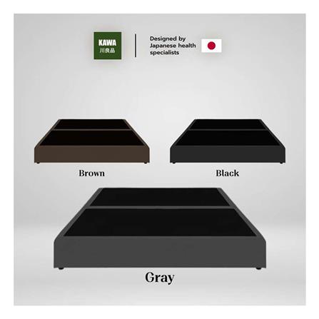 ที่นอน 3.5 ฟุต KAWA OITA SHI พร้อมฐานเตียง JUNKO สีเทา_5