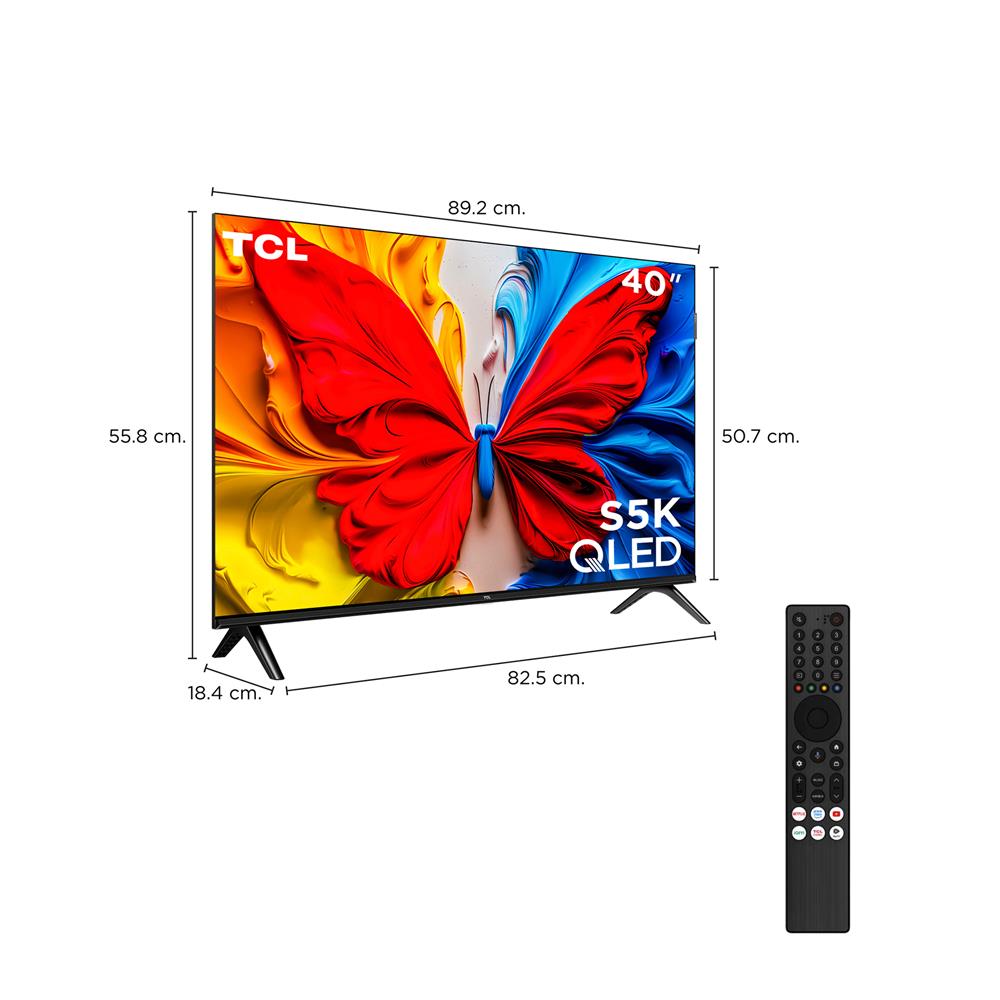 ทีวี คิวแอลอีดี 40 นิ้ว TCL (FULL HD, QLED, GOOGLE TV) 40S5K