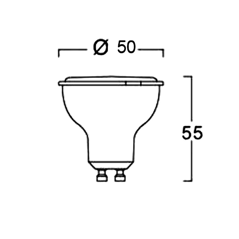 หลอดไฟแอลอีดี LUMAX MR16/PAR 6 วัตต์ DAYLIGHT/COOL WHITE/WARM WHITE GU10